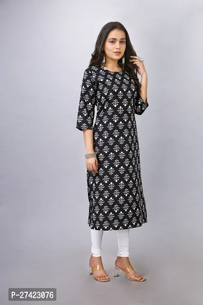 Fancy Cotton Printed Kurtas For Women-thumb2