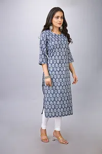 Fancy Cotton Printed Kurtas For Women-thumb1