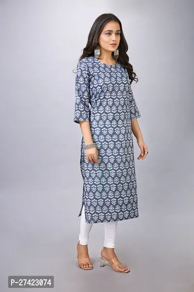 Fancy Cotton Printed Kurtas For Women-thumb2