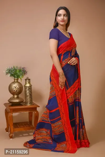 Fancy Georgette Saree with Blouse Piece for Women-thumb2