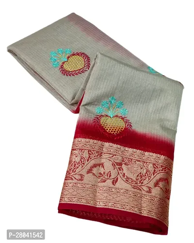 Kota Silk Embroidered Saree-thumb0