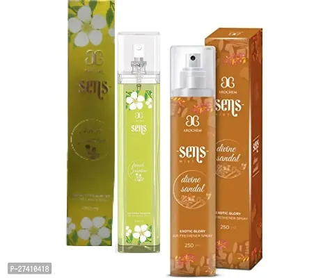 1 AROCHEM DIVINE SANDAL AIR FRESHENER 250ML + 1 AROCHEM FRENCH JASMINE AIR FRESHENER 250ML