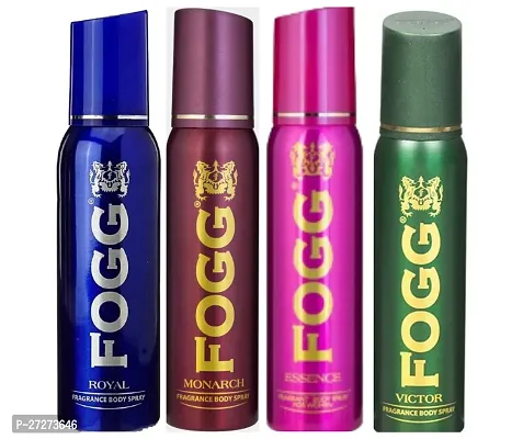 1 FOGG MONARCH BODY SPRAY DEO 120ML + 1 FOGG VICTOR BODY SPRAY DEO 120ML + 1 FOGG ROYAL BODY SPRAY DEO 120ML + 1 FOGG ESSENSE BODY SPRAY DEO 120ML