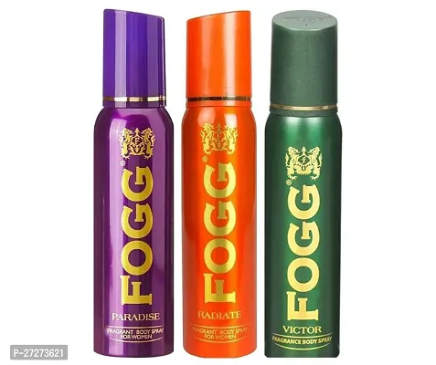 1 FOGG PARADISE BODY SPRAY DEO 120ML + 1 FOGG RADIATE BODY SPRAY DEO 120ML + 1 FOGG VICTOR BODY SPRAY DEO 120ML