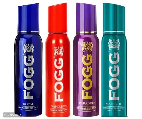 1 FOGG MAJESTIC BODY SPRAY DEO 120ML + 1 FOGG NAPOLEON BODY SPRAY DEO 120ML + 1 FOGG ROYAL BODY SPRAY DEO 120ML + 1 FOGG PARADISE BODY SPRAY DEO 120ML-thumb0