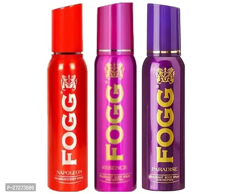 1 FOGG PARADISE BODY SPRAY DEO 120ML + 1 FOGG ESSENCE BODY SPRAY DEO 120ML + 1 FOGG NEPOLEON BODY SPRAY DEO 120ML-thumb0