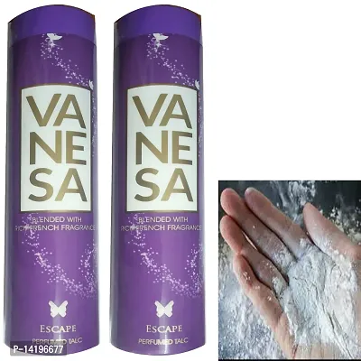 Vanesa Escape Perfumed Talc, Rich French Fragrance, Body Talc