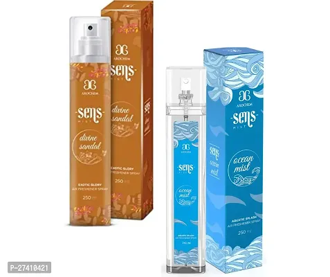 1 AROCHEM OCEAN MIST ROSE AIR FRESHENER 250ML + 1 AROCHEM DIVINE SANDAL AIR FRESHENER 250ML