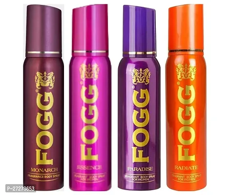 1 FOGG MONARCH BODY SPRAY DEO 120ML + 1 FOGG PARADISE BODY SPRAY DEO 120ML + 1 FOGG RADIATE BODY SPRAY DEO 120ML + 1 FOGG ESSENSE BODY SPRAY DEO 120ML