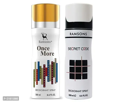 1 RAMSONS ONCE MORE DEODORANT 200ML + 1 RAMSONS SECRET CODE DEODORANT 200ML