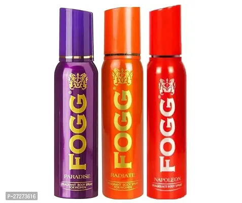 1 FOGG PARADISE BODY SPRAY DEO 120ML + 1 FOGG RADIATE BODY SPRAY DEO 120ML + 1 FOGG NAPOLEON BODY SPRAY DEO 120ML