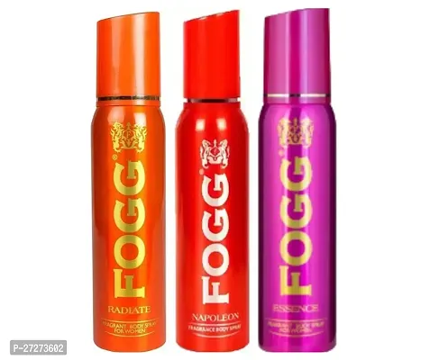 1 FOGG RADIATE BODY SPRAY DEO 120ML + 1 FOGG ESSENCE BODY SPRAY DEO 120ML + 1 FOGG NEPOLEON BODY SPRAY DEO 120ML-thumb0