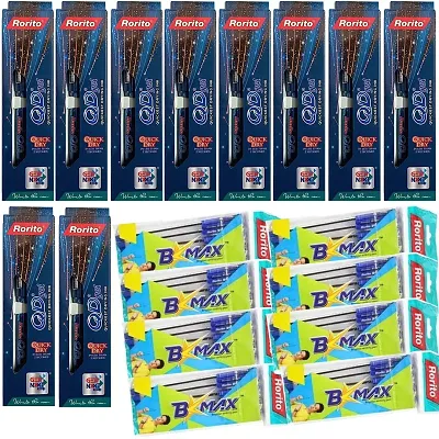 10 Rorito Qd Gel Pen With 40 Rorito B Max (Blue) Ball Pen