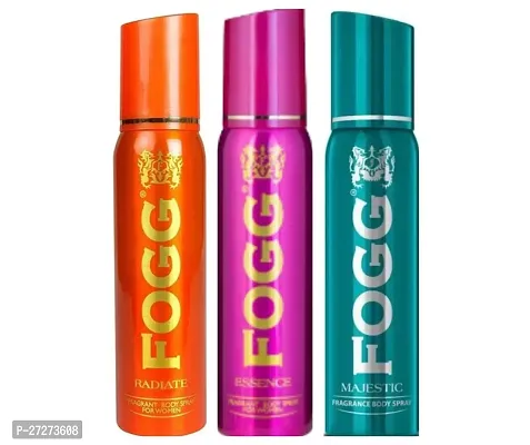 1 FOGG RADIATE BODY SPRAY DEO 120ML + 1 FOGG ESSENCE BODY SPRAY DEO 120ML + 1 FOGG MAJESTIC BODY SPRAY DEO 120ML-thumb0