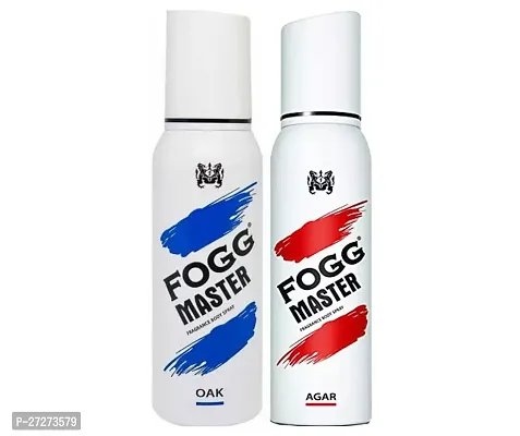 1 FOGG MASTER OAK BODY SPRAY DEO 120ML + 1 FOGG MASTER AGAR BODY SPRAY DEO 120ML