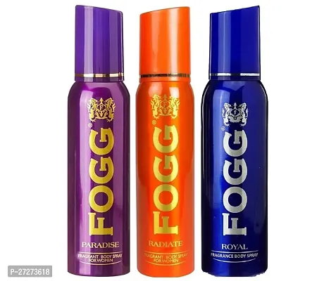 1 FOGG PARADISE BODY SPRAY DEO 120ML + 1 FOGG RADIATE BODY SPRAY DEO 120ML + 1 FOGG ROYAL BODY SPRAY DEO 120ML-thumb0