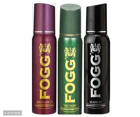 1 FOGG MONARCH BODY SPRAY FOR MEN 120ML + 1 FOGG VICTOR BODY SPRAY FOR MEN 120ML + 1 FOGG MARCO BODY SPRAY FOR MEN 120ML