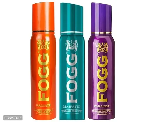 1 FOGG PARADISE BODY SPRAY DEO 120ML + 1 FOGG RADIATE BODY SPRAY DEO 120ML + 1 FOGG MAJESTIC BODY SPRAY DEO 120ML-thumb0