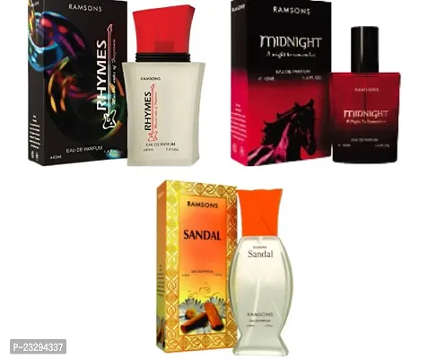 1 RAMSONS RHYMES PERFUME (40ML) +1 RAMSONS SUNDAL PERFUME (40ML) + 1 RAMSONS MIDNIGHT PERFUME (40ML)-thumb0