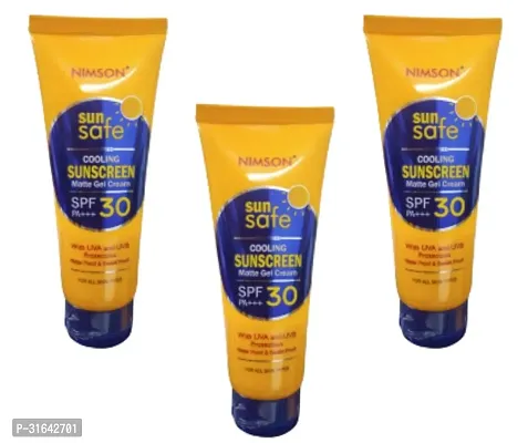 Natural Skin Care 30SPF Sunscreen, Pack of 3-thumb0