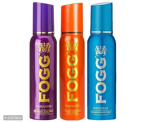 1 FOGG PARADISE BODY SPRAY DEO 120ML + 1 FOGG RADIATE BODY SPRAY DEO 120ML + 1 FOGG IMPERIAL BODY SPRAY DEO 120ML-thumb0