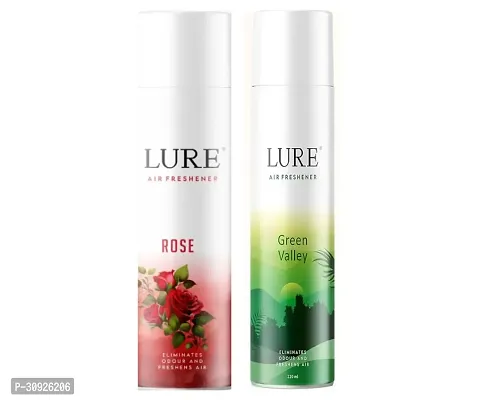 1 Rose Air Freshener 220Ml + 1 Green Valley Air Freshener 220Ml