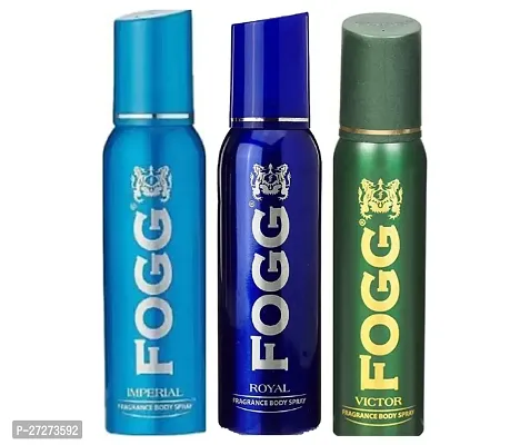 1 FOGG ROYAL BODY SPRAY FOR MEN 120ML + 1 FOGG IMPERIAL BODY SPRAY FOR MEN 120ML + 1 FOGG VICTOR BODY SPRAY FOR MEN 120ML