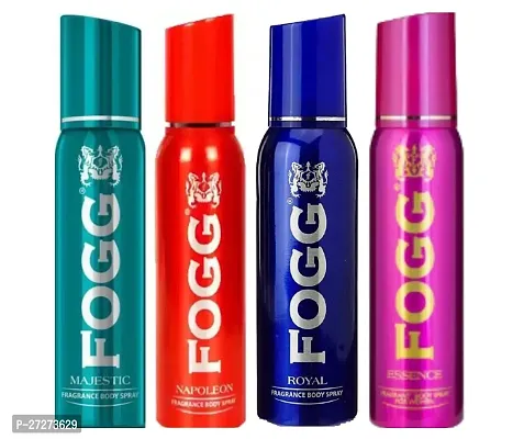 1 FOGG MAJESTIC BODY SPRAY DEO 120ML + 1 FOGG NAPOLEON BODY SPRAY DEO 120ML + 1 FOGG ROYAL BODY SPRAY DEO 120ML + 1 FOGG ESSENSE BODY SPRAY DEO 120ML