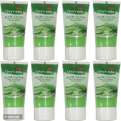 Oxyveda Aloe Glow Aloevera Gel (50 ml) (8 Pcs)-thumb0