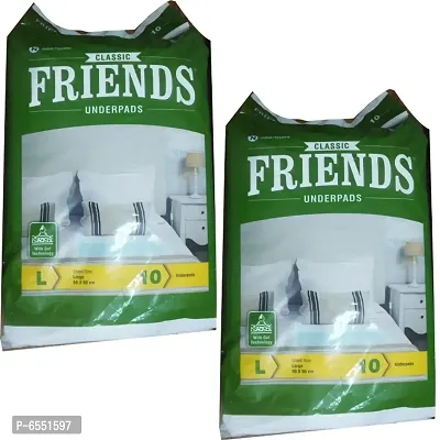 2 FRIENDS UNDERPADS L SHEET SIZE 60*90 CM (10 UNDERPADS)