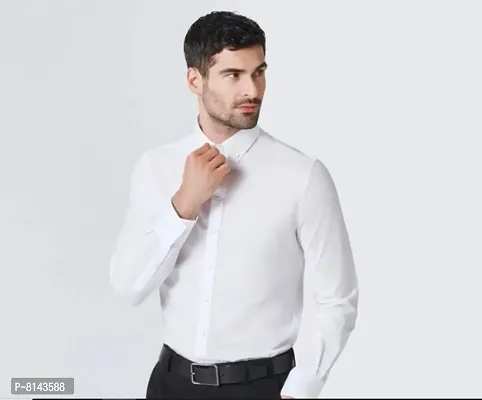 Classic Cotton Solid Formal Shirts for Men-thumb2