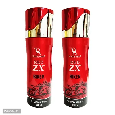 2 RAMSONS RED ZX BIKER DEODORANT 200 ML