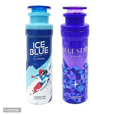 1 AROCHEM ICE BLUE ALCOHOL FREE DEODORANT 200 ML+1 AROCHEM BLUE STAR ALCOHOL FREE DEODORANT 200 ML