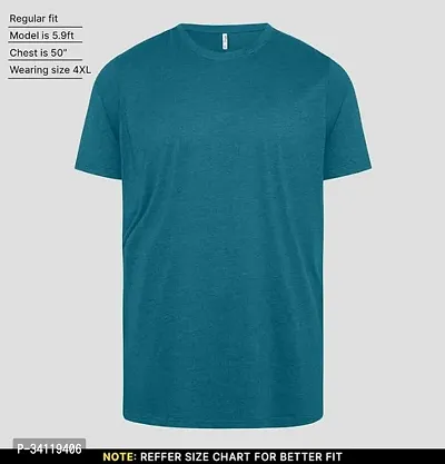 Stylish Short Sleeves Solid Tshirt for Men-thumb0