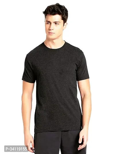 Stylish Short Sleeves Solid Tshirt for Men-thumb0