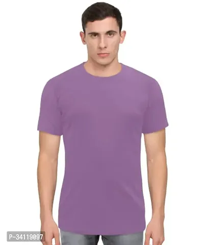 Stylish Short Sleeves Solid Tshirt for Men-thumb0