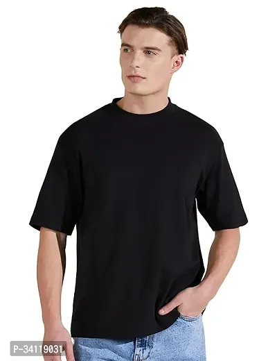 Stylish Short Sleeves Solid Tshirt for Men-thumb0