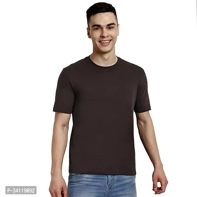 Stylish Short Sleeves Solid Tshirt for Men-thumb0