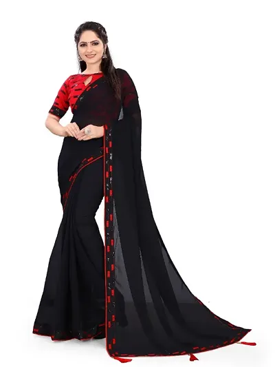 Classic Georgette Saree with Blouse piece for women