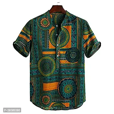 Reliable Multicoloured Cotton Printed Casual Shirt For Men-thumb0