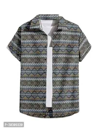 Reliable Multicoloured Cotton Printed Casual Shirt For Men-thumb0