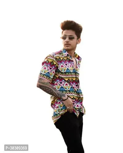 Reliable Multicoloured Cotton Printed Casual Shirt For Men-thumb0