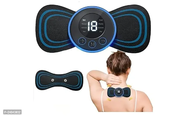 Body Massager 8 Modes Portable Mini Massager Cervical Massage Soothing Pain, Body Massager Patch for Whole Body Neck Back Waist Arms Legs Aches