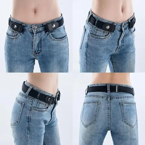 Buckle Free Invisible Elastic Waist Belts，Ladies Belt for Jeans,No Buckle Adjustable Belt for Jeans,Buckle-Free Invisible Elastic Waist Belt for Women/Men