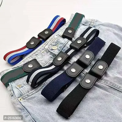 Buckle Free Invisible Elastic Waist Belts，Ladies Belt for Jeans,No Buckle Adjustable Belt for Jeans,Buckle-Free Invisible Elastic Waist Belt for Women/Men-thumb5