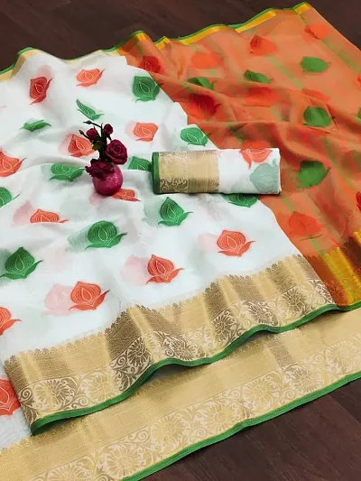 Best Selling Cotton Silk Saree with Blouse piece 