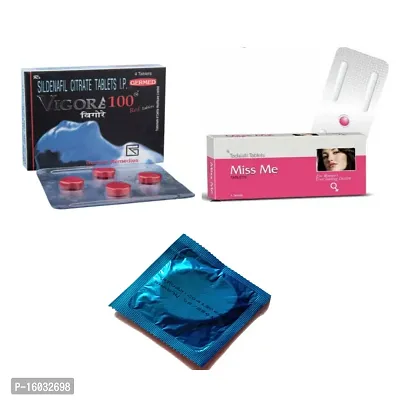 Miss Me  Vigore 100 mg for man  women timeing booster one Condom