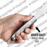 AP Collection Kitchen King Egg Beater Stainless Steel for Smart Work Japanese Steel and Perfect Hand Grip, Medium, Silver-thumb1