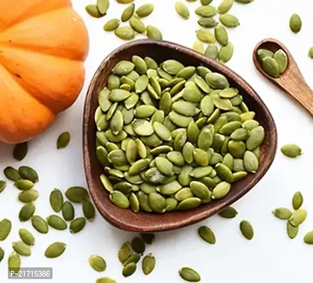 Raw  Unroasted Organic Pumpkin Seeds | Rich In Protein  Fibre Pumpkin Seeds  (200 g)-thumb0