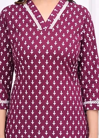 Stylish Printed Cotton Stitched Kurti For Women, Pack Of 2-thumb1